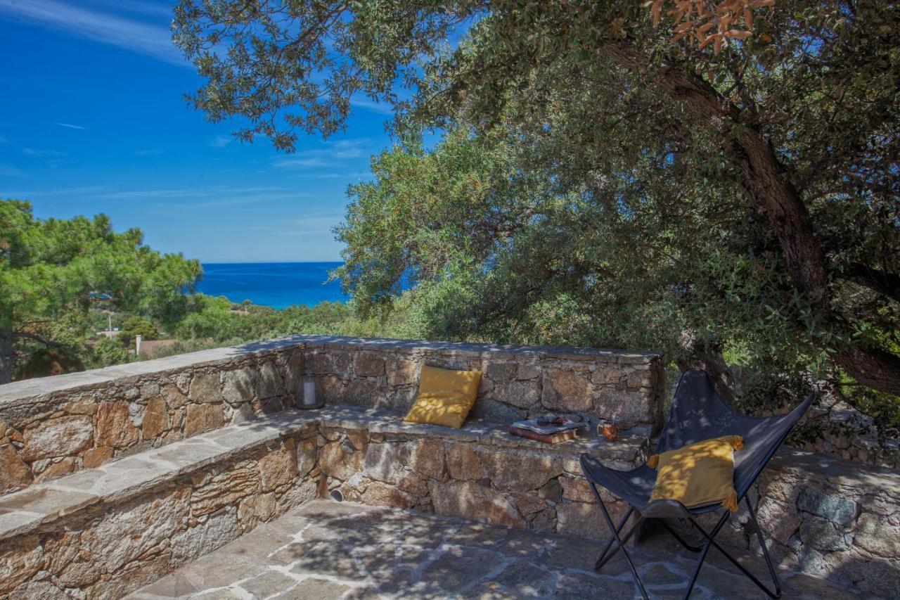 Villa Bodri, Maison En Pierre Avec Vue Mer Et Piscine Chauffee LʼÎle-Rousse Exteriör bild