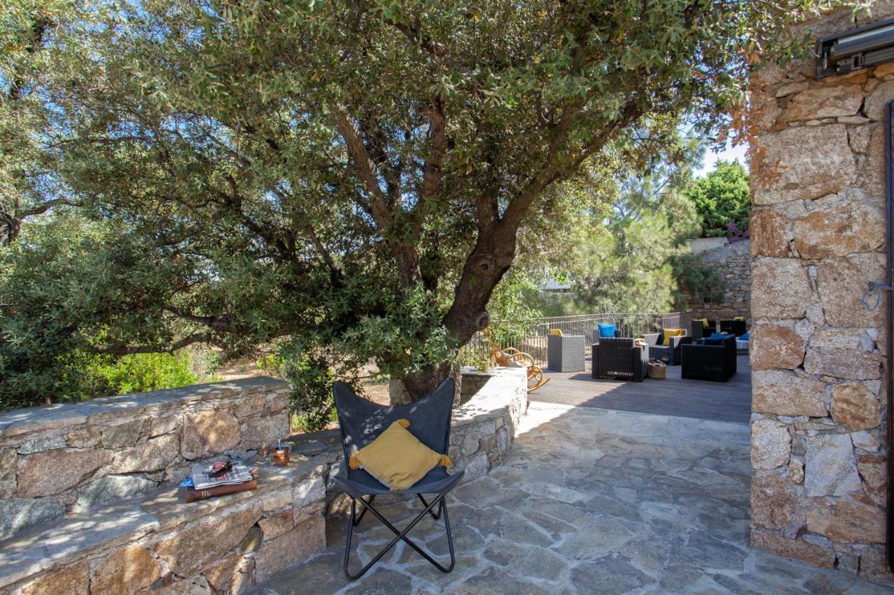 Villa Bodri, Maison En Pierre Avec Vue Mer Et Piscine Chauffee LʼÎle-Rousse Exteriör bild